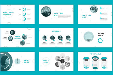 Business-Presentation- Powerpoint-Template- Turquoise Color, Slide 3, 09619, Business — PoweredTemplate.com