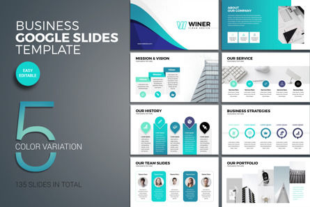 Winer-Business Google Slides Presentation Template, Theme Google Slides, 09621, Business — PoweredTemplate.com