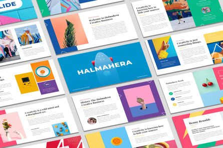 Halmahera - Creative Business Pop Art Powerpoint Template, 09632, Art & Entertainment — PoweredTemplate.com