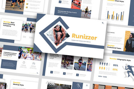 Runnizer - Running Event Google Slide Template, Tema de Google Slides, 09639, Negocios — PoweredTemplate.com