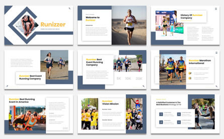 Runnizer - Running Event Google Slide Template, 슬라이드 2, 09639, 비즈니스 — PoweredTemplate.com