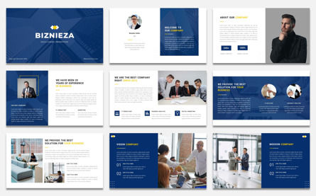 Biznieza - Company Profile Powerpoint Template, 幻灯片 2, 09640, 商业 — PoweredTemplate.com