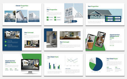 Clover - Real Estate PowerPoint Presentation Template, Slide 4, 09642, Lavoro — PoweredTemplate.com