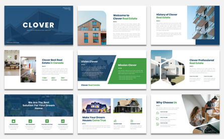 Clover - Real Estate Google Slide Presentation Template, 幻灯片 2, 09643, 商业 — PoweredTemplate.com