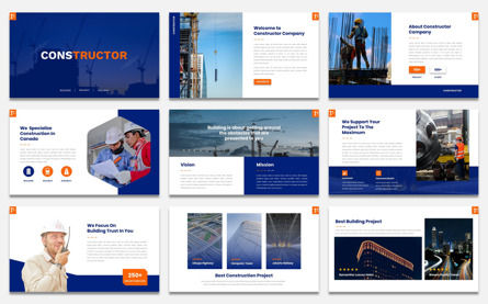 Constructor - Construction Presentation Template, Diapositive 2, 09644, Business — PoweredTemplate.com