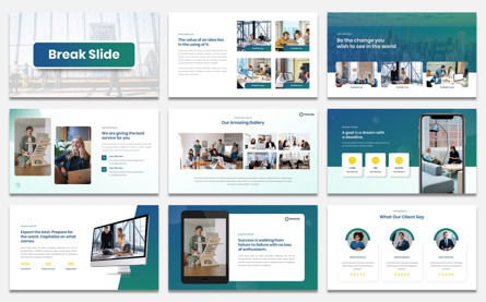 Portonilo - Multipurpose Business Google Slide Presentation Template, 幻灯片 4, 09649, 商业 — PoweredTemplate.com