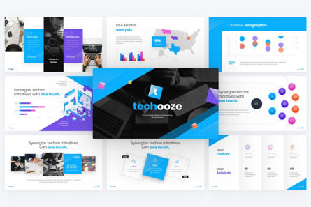 Techooze Startup Modern Powerpoint Template, Slide 3, 09650, Technology and Science — PoweredTemplate.com