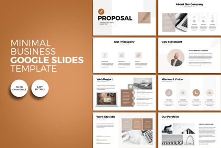 Minimal Business Google Slides Presentation Template, 09656, Business — PoweredTemplate.com
