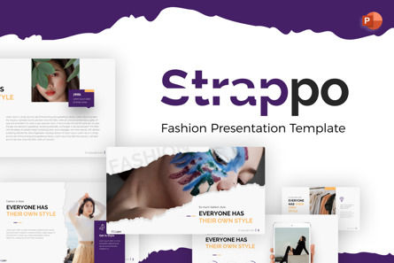 Strappo Fashion Powerpoint Template, Modele PowerPoint, 09667, Art & Entertainment — PoweredTemplate.com