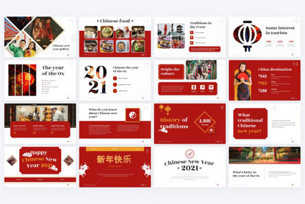 Qipao Chinese New Year Powerpoint Template, Slide 2, 09675, Religious/Spiritual — PoweredTemplate.com
