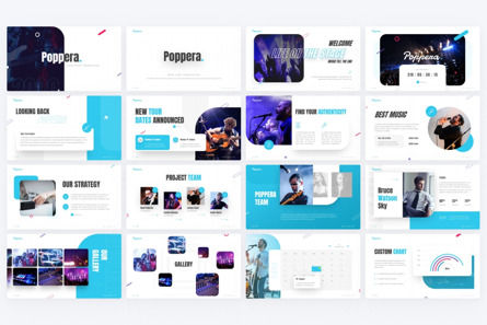 Poppera Music Powerpoint Template, Diapositiva 2, 09676, Art & Entertainment — PoweredTemplate.com