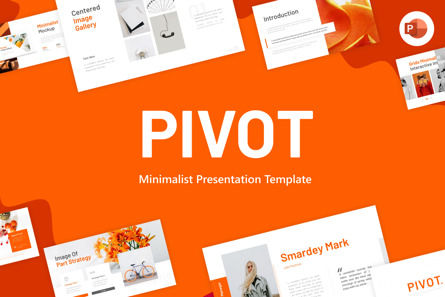 Pivot Minimalist Powerpoint Template, Modele PowerPoint, 09682, Général — PoweredTemplate.com