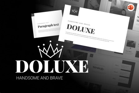 Doluxe Fashion Powerpoint Template, Modele PowerPoint, 09691, Art & Entertainment — PoweredTemplate.com