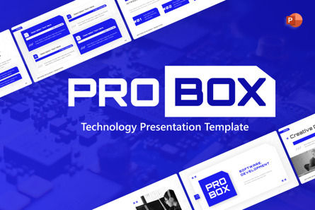 Probox Technology Powerpoint Template, 파워 포인트 템플릿, 09693, 기술 및 과학 — PoweredTemplate.com