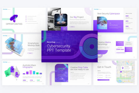 Securology Cybersecurity Powerpoint Template, Slide 3, 09698, Teknologi dan Ilmu Pengetahuan — PoweredTemplate.com