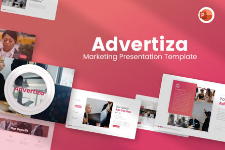 Advertiza Marketing PowerPoint Template, 파워 포인트 템플릿, 09699, 비즈니스 — PoweredTemplate.com