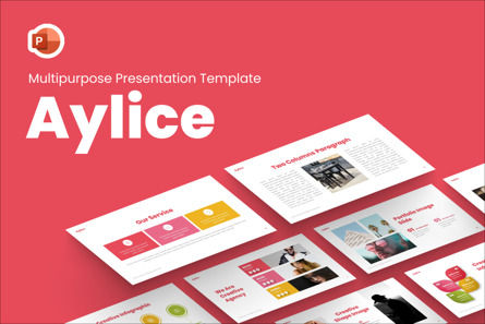 Aylice Multipurpose Powerpoint Template, PowerPoint Template, 09704, Business — PoweredTemplate.com