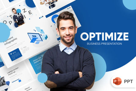 Optimize Business PowerPoint Template, Templat PowerPoint, 09706, Bisnis — PoweredTemplate.com