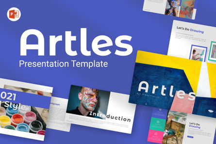 Artles Art Creative Powerpoint Template, 09707, Art & Entertainment — PoweredTemplate.com