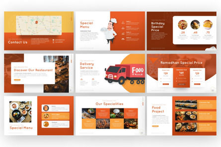 Asian Food Culinary Creative Powerpoint Template, スライド 2, 09709, Food & Beverage — PoweredTemplate.com