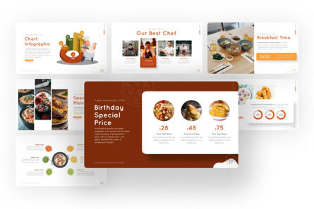 Asian Food Culinary Creative Powerpoint Template, スライド 3, 09709, Food & Beverage — PoweredTemplate.com