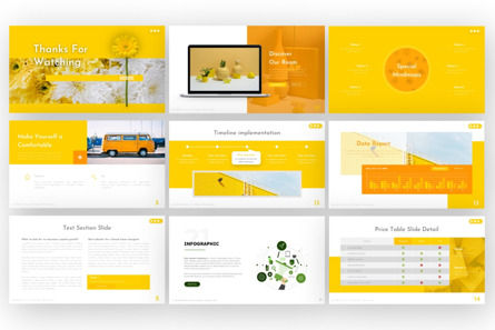 Citrus Multipurpose Creative PowerPoint Template, スライド 2, 09711, ビジネス — PoweredTemplate.com