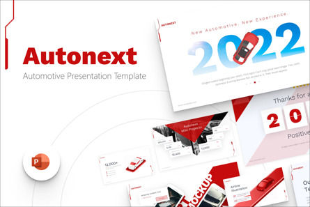 Autonext Automotive PowerPoint Template, 09715, Cars and Transportation — PoweredTemplate.com