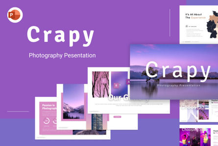 Crapy Photography Minimalist Powerpoint Template, Modele PowerPoint, 09723, Art & Entertainment — PoweredTemplate.com