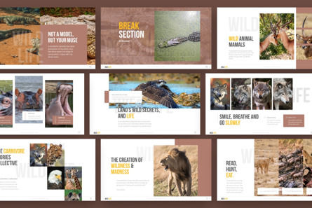 Wildlife Nature Professional PowerPoint Template, 슬라이드 2, 09728, 동물 및 애완동물 — PoweredTemplate.com
