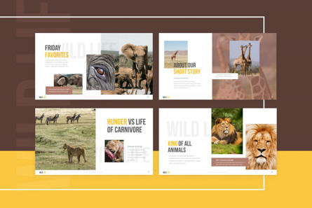 Wildlife Nature Professional PowerPoint Template, Deslizar 3, 09728, Animais e Animais Domésticos — PoweredTemplate.com