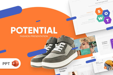 Potential Fashion PowerPoint Template, 09732, Art & Entertainment — PoweredTemplate.com