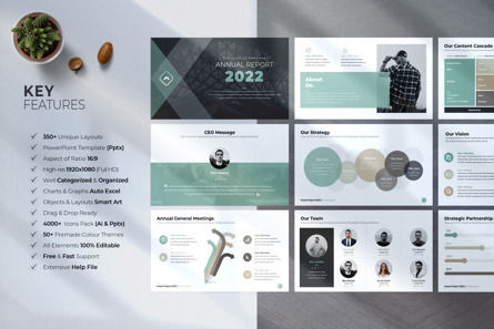 Annual Report PowerPoint Template, Slide 2, 09733, Lavoro — PoweredTemplate.com