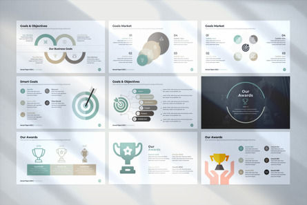 Annual Report PowerPoint Template, Diapositive 26, 09733, Business — PoweredTemplate.com