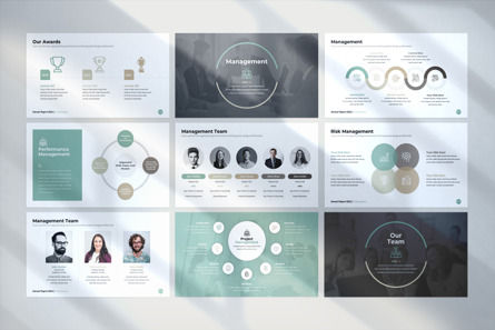 Annual Report PowerPoint Template, Slide 27, 09733, Lavoro — PoweredTemplate.com