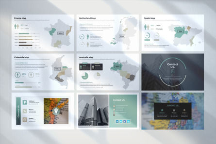 Annual Report PowerPoint Template, Diapositive 43, 09733, Business — PoweredTemplate.com