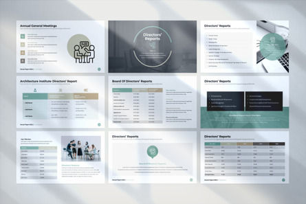 Annual Report PowerPoint Template, Diapositive 9, 09733, Business — PoweredTemplate.com
