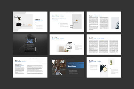 ENTER Minimalist PowerPoint Template, Slide 10, 09738, Lavoro — PoweredTemplate.com