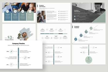 Annual Report Presentation Template, Slide 10, 09740, Business — PoweredTemplate.com