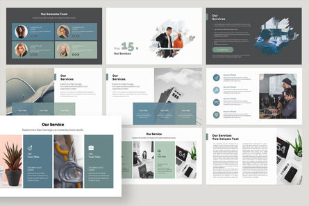Annual Report Presentation Template, Diapositive 12, 09740, Business — PoweredTemplate.com