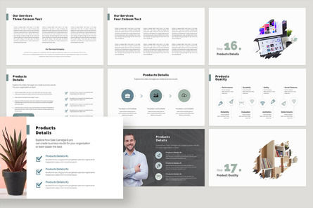 Annual Report Presentation Template, Diapositive 13, 09740, Business — PoweredTemplate.com