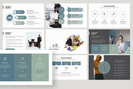Annual Report Presentation Template, Slide 14, 09740, Business — PoweredTemplate.com