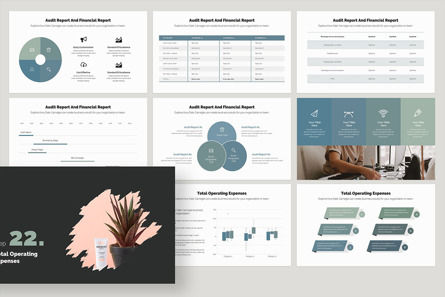 Annual Report Presentation Template, Diapositive 17, 09740, Business — PoweredTemplate.com