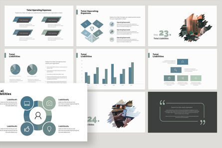 Annual Report Presentation Template, Diapositive 18, 09740, Business — PoweredTemplate.com