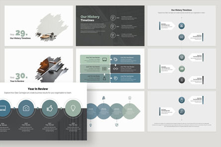 Annual Report Presentation Template, Slide 22, 09740, Business — PoweredTemplate.com