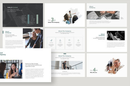 Annual Report Presentation Template, Diapositive 5, 09740, Business — PoweredTemplate.com