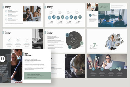 Annual Report Presentation Template, Diapositive 7, 09740, Business — PoweredTemplate.com