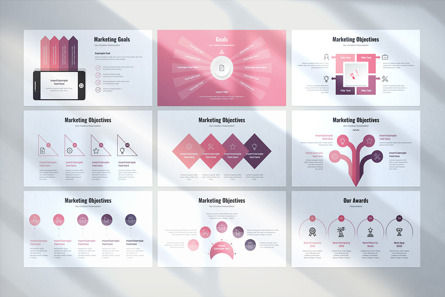 Marketing Plan PowerPoint Template, Diapositiva 10, 09742, Negocios — PoweredTemplate.com