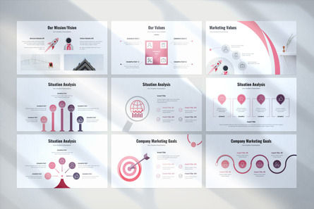 Marketing Plan PowerPoint Template, スライド 9, 09742, ビジネス — PoweredTemplate.com