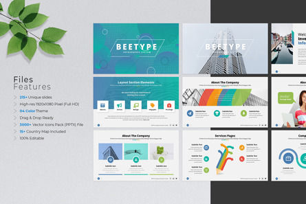 Bee Type Presentation Template, Diapositive 3, 09743, Business — PoweredTemplate.com