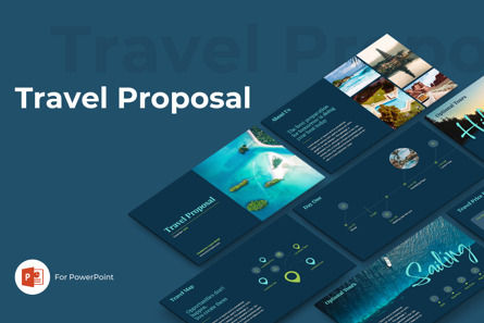 Travel Proposal PowerPoint Template, Modele PowerPoint, 09744, Business — PoweredTemplate.com